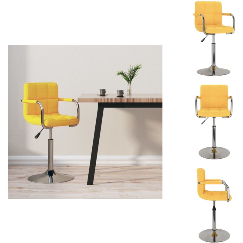 Barhocker Gelb Stoff - Barhocker - Tresenhocker - Thekenhocker - Barstuhl