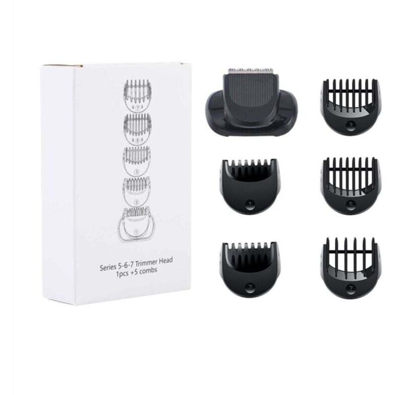 Barttrimmer-Aufsatz kompatibel mit Elektrorasierern der Serien 5, 6 und 7, Modelle 5018S, 5020S, 6075CC, 7071CC, 7075CC und 7085CC