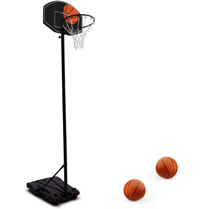 Basketballkorb auf Ständer Höhe verstellbar 240 bis 305 cm