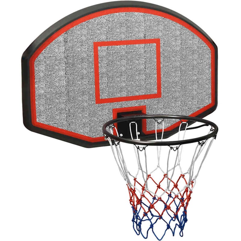 Basketballkorb Schwarz 90x60x2 cm Polyethylen - Vidaxl