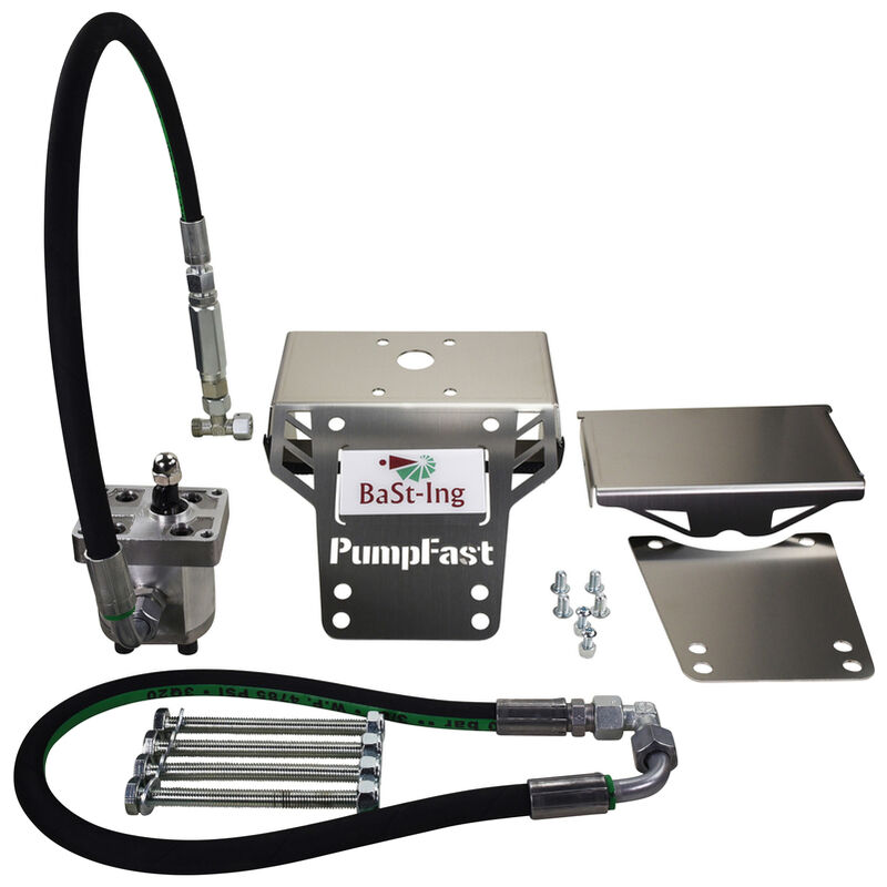 Bast-ing - PumpFast Anhängerpumpen-Set Chapel-Pumpe mit rundem Stahltank / für Akkuschrauber-Betrieb