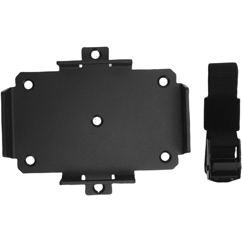 Batteriehalterung, Aluminiumrahmen für kleine Batterien mit Halteband, kompatibel mit 12V 6-15AH und 6V 7-12AH Batterien für Boote, ATVs und