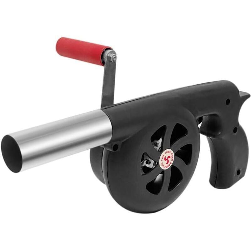 BBQ-Gebläse, tragbare Handkurbelgebläse, Schnellzündungsbalg, Küchenanzünder für Outdoor-Camping, Camping, Picknick, Holzkohlegrill