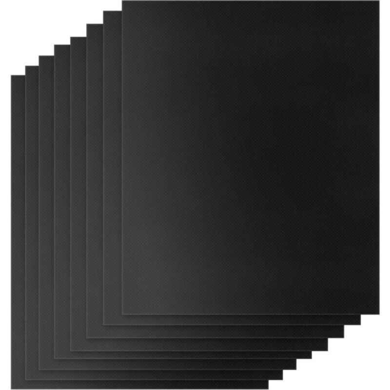 BBQ-Grillmatte, 40 x 33 cm, 8er-Set, wiederverwendbare Grillplatten für den Außenbereich, Kochmatten für Gasgrill, Weber-Holzkohlegrill, zum