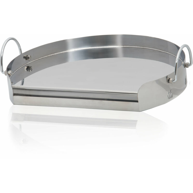 No Brand - BBQ-Toro Edelstahl Grillplatte ø 55 cm ideal für 57er Kugelgrill Plancha für Holzkohle Grill
