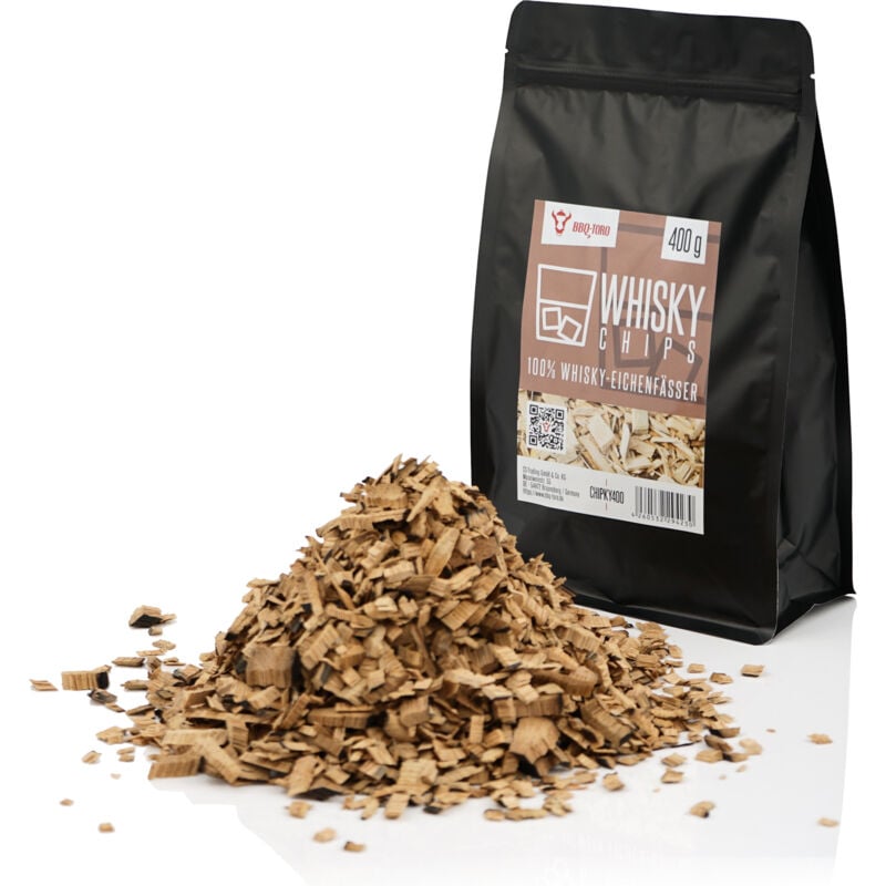 Whisky Smoker Chips 400 g aus 100% Whisky-Eichenfässer - Bbq-toro