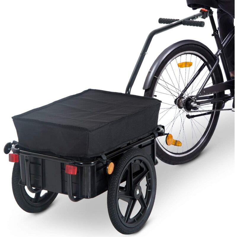 TC3003 Fahrradanhänger mit Plane, Cargo-Anhänger für den Fahrradtransport , max 40kg, 144x59x80cm. - Bc-elec