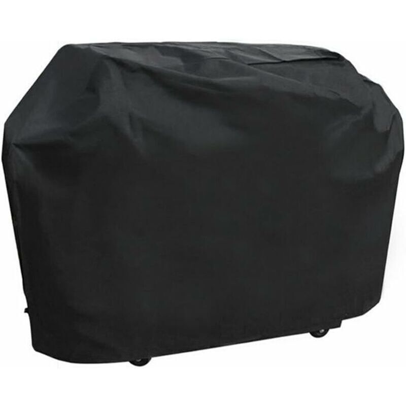 Gabrielle Bcc Gasgrill-Abdeckung, schwarzes Oxford, 100 % wasserdicht und winddicht, mit Kordelzug für Bodenmontage (m, 150 x 100 x 125 cm)