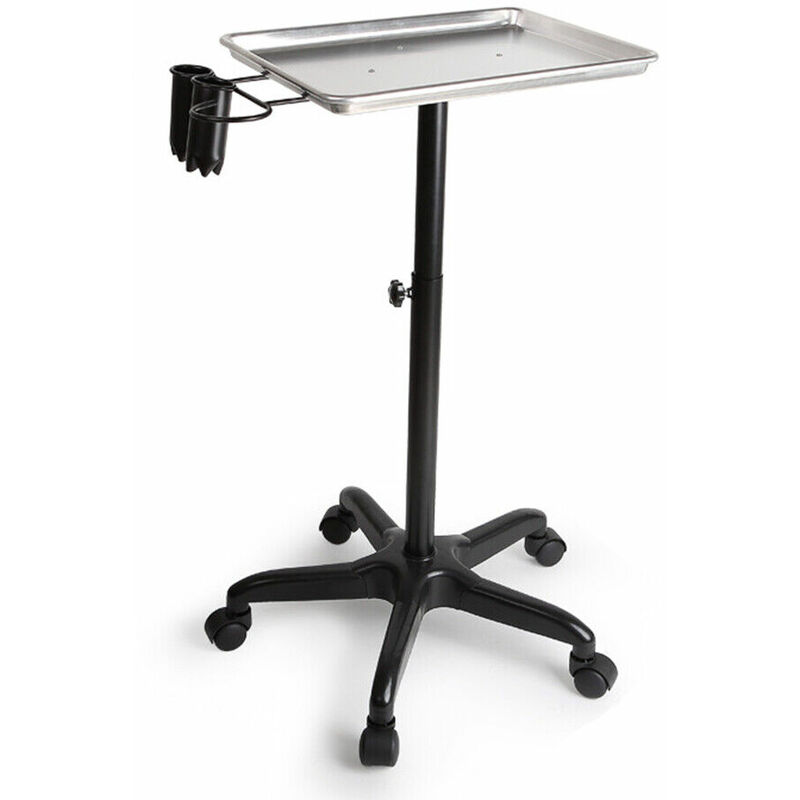 Senderpick - Beauty Wagen Kosmetikwagen Beistelltische Rollwagen Beauty Trolley mit Gerätehalter Werkzeugwagen Höheverstellbar für Friseurladen