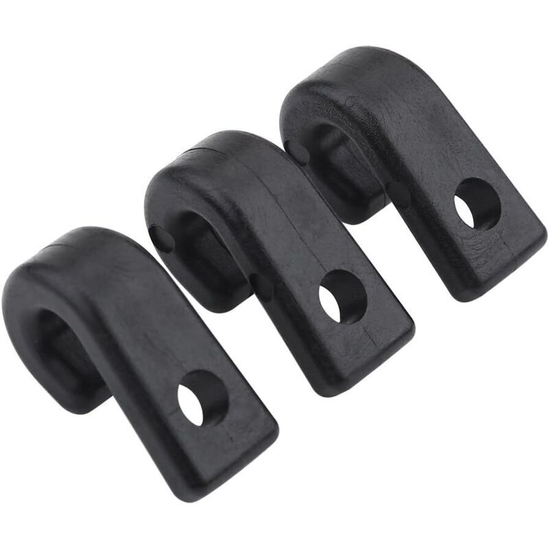 BEBUSINGOTO 10 Stück ABS-Zurrhaken für Kajakseile, Kanu, Schlauchboote, Befestigungszubehör – Bootsplanenhaken