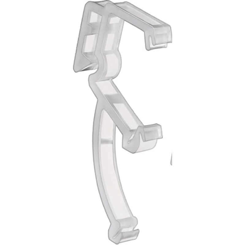 BEBUSINGOTO 20 Stück 2 Zoll Volant-Clips, Mini-Volant-Clips, transparente Jalousie-Clips, versteckte Fenster-Volant-Clips für horizontale Jalousien
