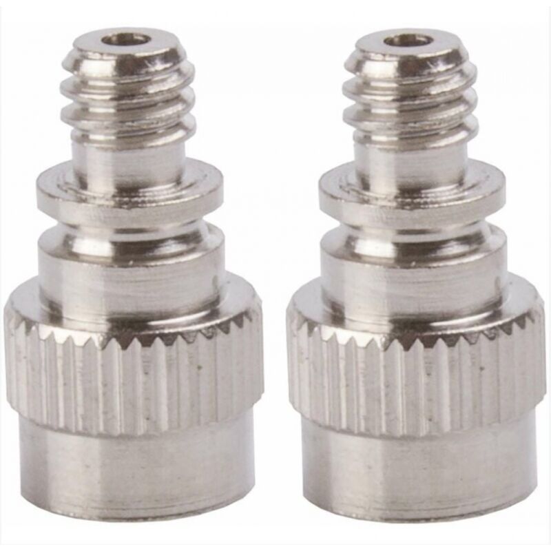 BEBUSINGOTO 2x Pumpenanschluss Universal-Aufblasdüse Schrader auf Dunlop-Schlauchverbinder Adapter Reifenkompressor Fahrrad Auto Bällebad Luftmatratze