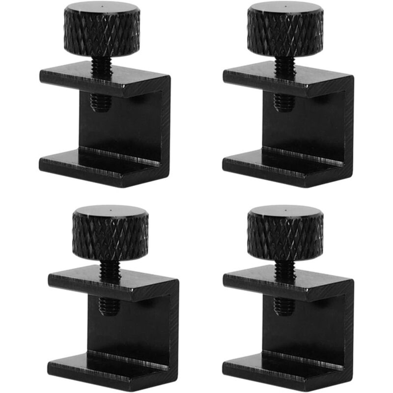 BEBUSINGOTO 4 Stück 3D-Drucker, verstellbares Ende, 3 Pro Glasclip, 3D-Drucker, Hot Bed Clip, kompatibel mit CR10