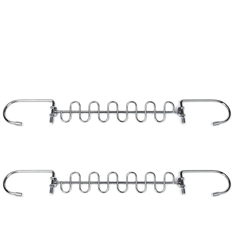 BEBUSINGOTO 4er-Pack platzsparende Kleiderbügel aus Metall, platzsparende Kleiderbügel aus Edelstahl, Kleiderbügel-Organizer