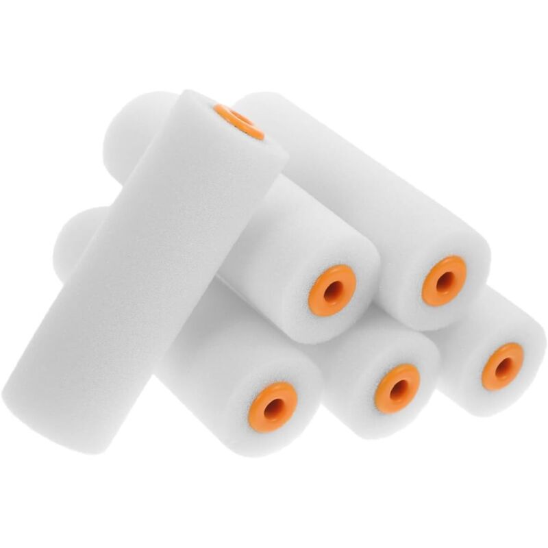 BEBUSINGOTO 6-teiliges kleines Farbset für Wandanstriche, Haushaltswaren, hochdichter Schwamm und Schaumstoff