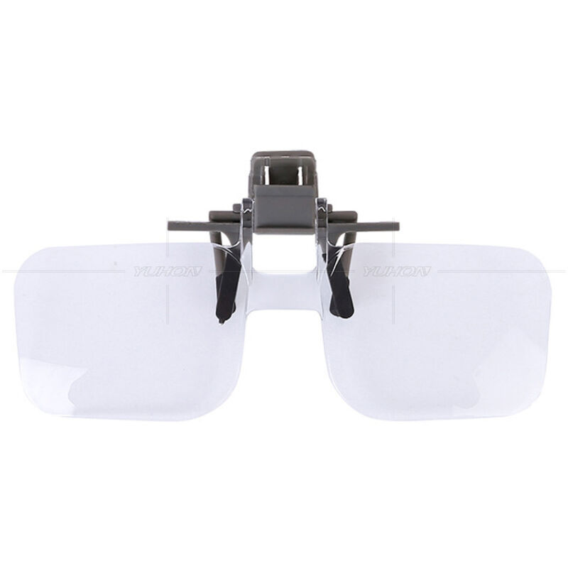 BEBUSINGOTO Aufsteckbare Lupenbrille, 2X hochklappbare Lesebrille für Senioren, Frauen und Männer zum Lesen