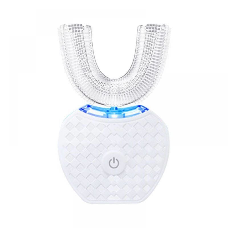 BEBUSINGOTO Elektrische Zahnbürste, Automatische Zahnbürste, U-förmige Schallzahnbürste, Zahnaufhellungsset mit Ersatzbürstenkopf, 1 Stück