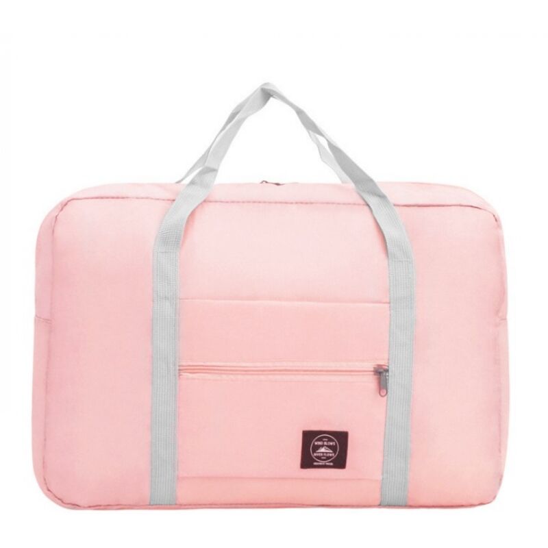 BEBUSINGOTO Faltbarer Reise-Turnbeutel, Sporttasche, Sporttasche mit Trolley-Abdeckung (Pink)