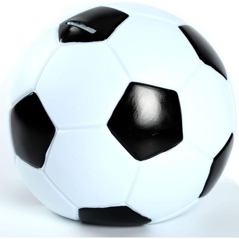 BEBUSINGOTO Fußball-Sparschwein für Jungen, unzerbrechliche Spardose mit Fußball-Sportthema, Geschenk zur Fußball-Weltmeisterschaft für Kinder