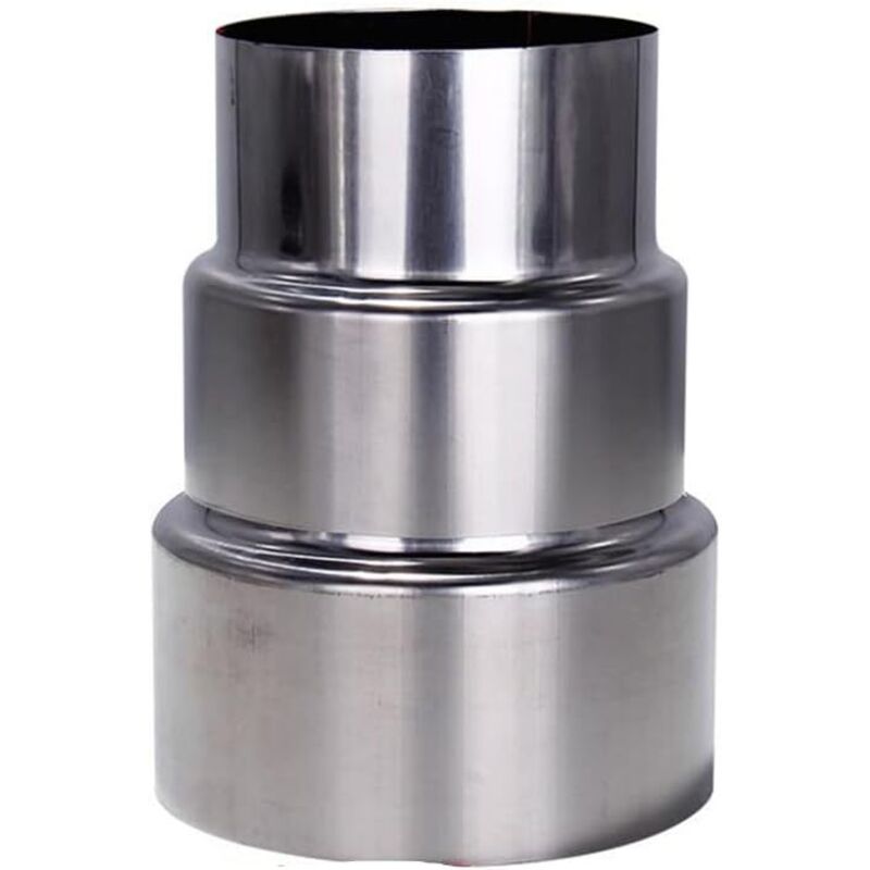 BEBUSINGOTO Kaminrohrreduzierstück aus Edelstahl - Ermöglicht den Anschluss des Gerätes an den Schornstein oder Kaminofen - Optimiert für Kamine,