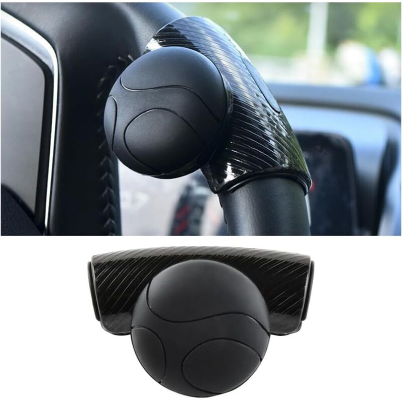 BEBUSINGOTO Lenkradknopf für Autos, universeller Silikon-Lenkrad-Spinner, um 360° drehbarer Lenkrad-Erinnerungsknopf, geeignet für alle Pkw, Lkw,