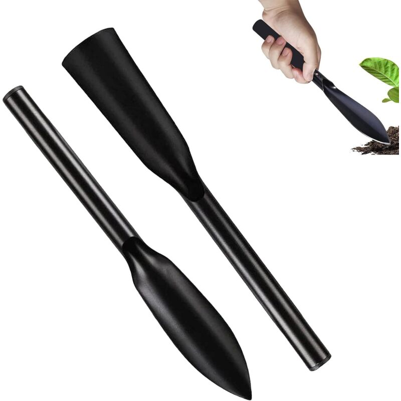 BEBUSINGOTO Mini-Gartenspaten, Manganstahl-Handschaufel, Mini-Gartenspaten, Mini-Gartengeräte, Miniatur-Gartengeräte, für Blumenplan