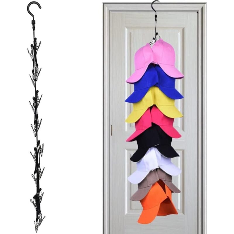 BEBUSINGOTO Mützenhalter, Mützen-Organizer, Wandmontierter Mützen-Organizer, Baseball-Cap-Aufbewahrungs-Organizer, Helm-Organizer-Aufhänger