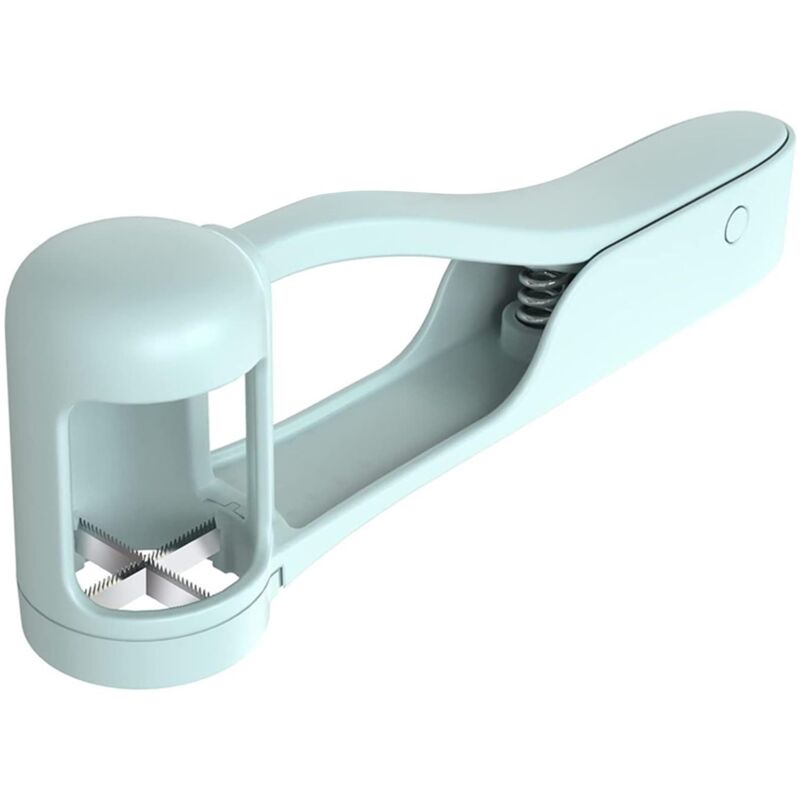 BEBUSINGOTO Obst- und Gemüseschneider, Obstschneider aus Edelstahl, Erdbeer- und Kirschtomatenschneider für die Küche, Schneidewerkzeug für Obst- und