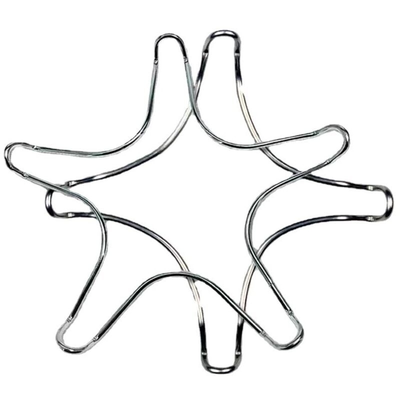 BEBUSINGOTO Reduzierstück für Gasherd, Edelstahl, für Gasherd, Kochfeld, Untersetzer, 2 Stück, Silber, 17,2 x 6,3 cm