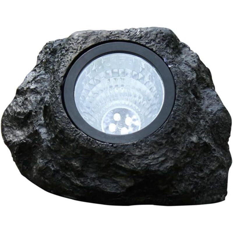 BEBUSINGOTO Solar Rock Lights Outdoor - Wasserdichte solarbetriebene Rock Garden Beleuchtung, Outdoor-Landschaftslichter Rock für