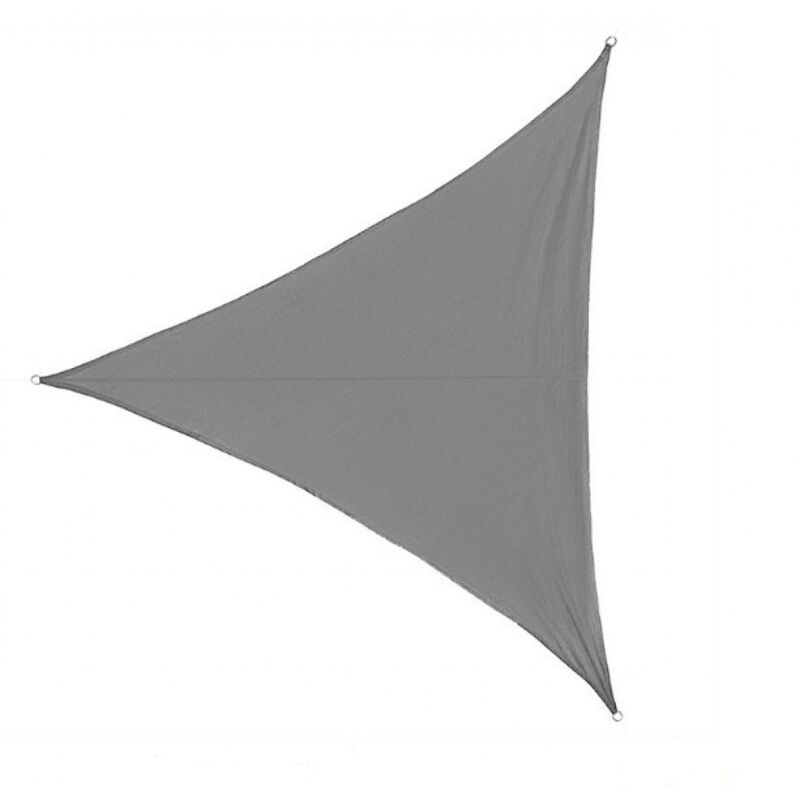 BEBUSINGOTO Sonnensegel, wasserdichtes Vordach, UV-Schutz, dreieckiges Sonnensegel für Garten, Terrasse, Camping (3 x 3 x 3 m, grau)