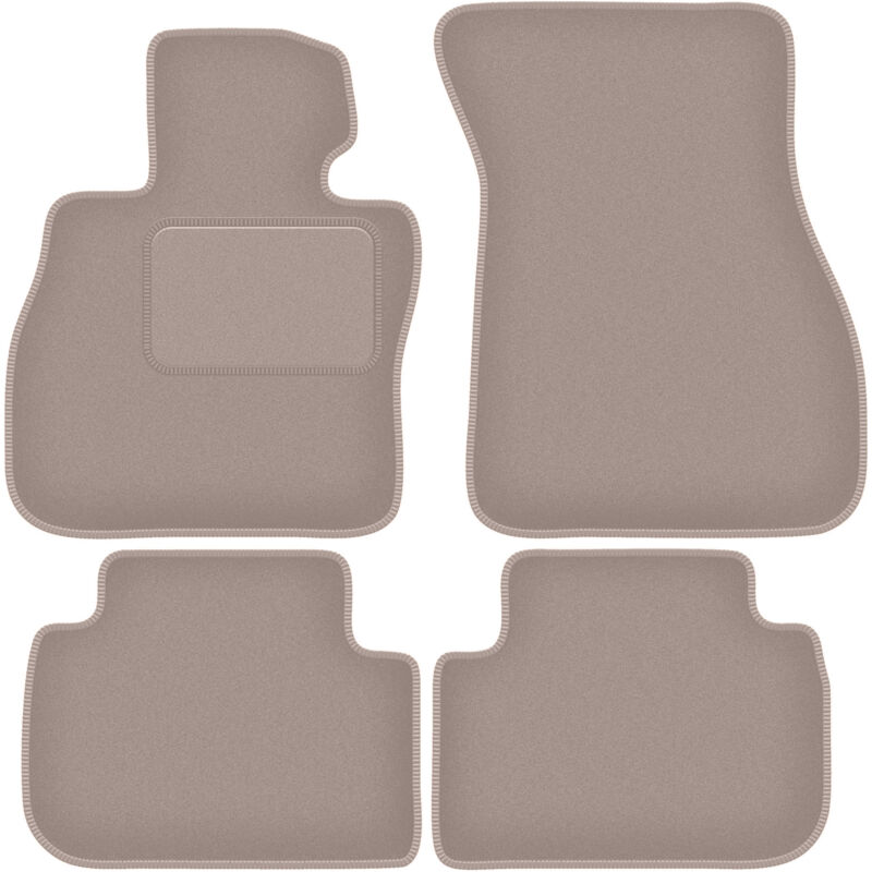 Beige Velours-Fußmatten für: BMW 2 F44 Coupé (2020-)