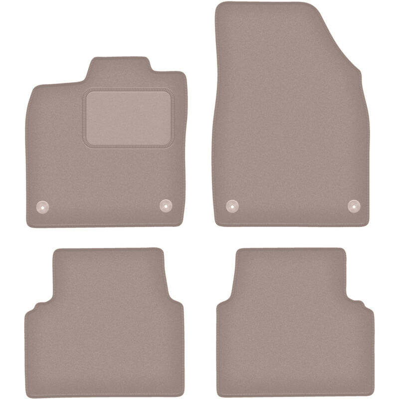 Beige Velours-Fußmatten für: Volkswagen ID.3 Schrägheck (2019-)