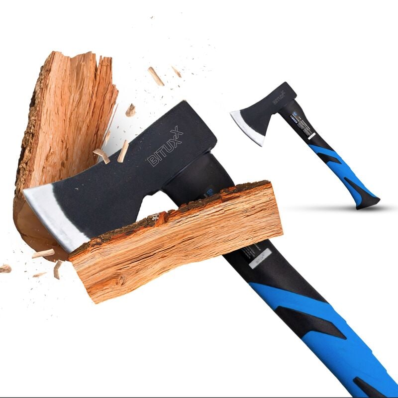 Beil Spaltbeil Axt Holzspalter 600 g mit Fiberglasschaft für Garten Forst und Wald