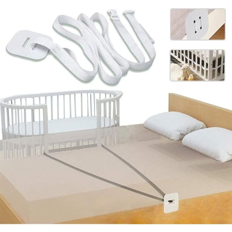 Beistellgurt, 6 m Baby Comfort Beistellgurt, Befestigung für Baby-Beistellbett, Baby-Beistellbett, Verwendung für gemeinsames Schlafen, umbaubares