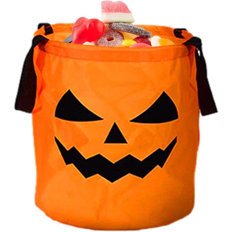 Ersandy - Beleuchtete Halloween-Süßigkeitstüte – Halloween-LED-Goodie-Bags – wiederverwendbare Halloween-Geschenktüte
