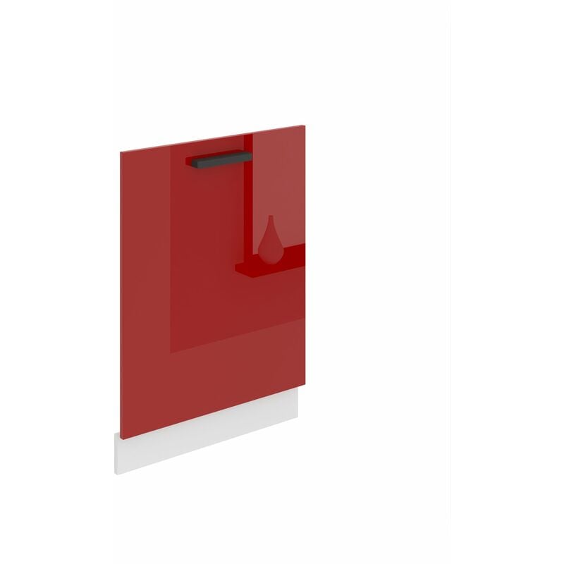 Belini - Frontblende für Geschirrspüler pz. Frontblende Geschirrspüler 60 cm Breite. Frontplatte für Spülmaschine mit Griff, Rot Hochglanz