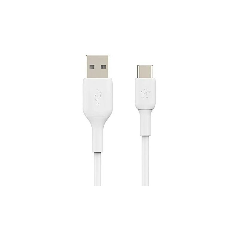 Belkin USB-C Boost Charge Kabel (USB-C zu USB-A Kabel, USB Type-C Kabel für iPad Pro, Nintendo Switch, Pixel, Samsung Geräte und andere, 1 m), white