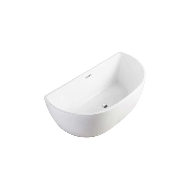 Bella – semi-insel-badewanne – Wandmontierte Badewanne – elegant und raffiniert – robust – pflegeleicht – 75 x 150 x 58 cm