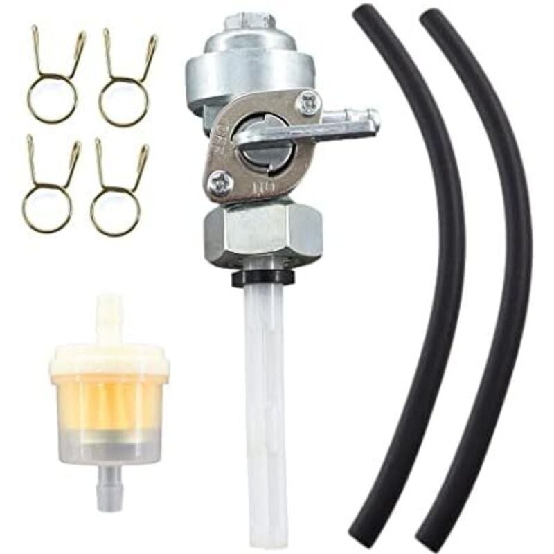 Benzinhahn mit Benzinschlauch, Benzinfilter für Matrix PG 3010-F 3 kW 6,5 PS Stromerzeuger