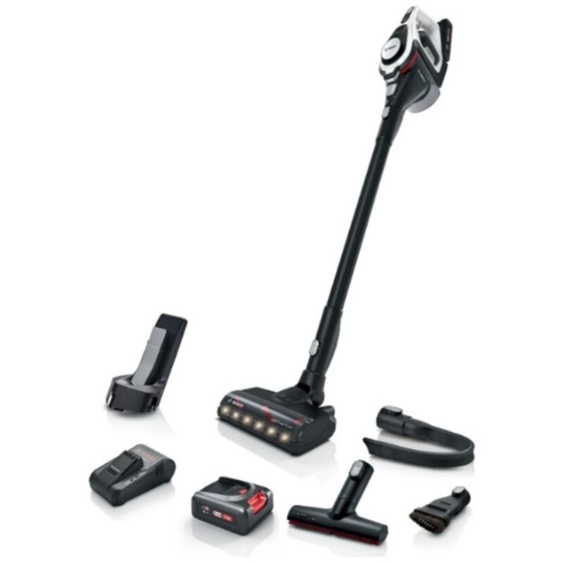 Bosch 8-series BBS8214 Staubsauger Standstaubsauger und Elektrobesen Staubsauger 2-in-1 Staubsauger Akku Trocknen Beutellos White 4 Ah