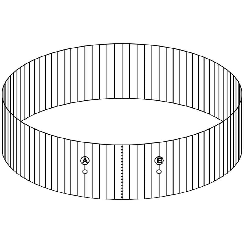 Ersatzteil Stahlwandrahmen für Hydrium™ Stahlwandpool 610x360x120 cm (ab 2022), oval - Bestway