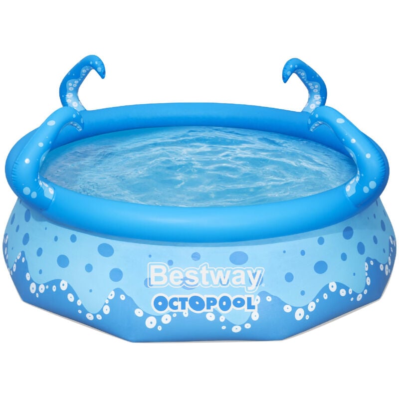 Bestway - OctoPool Aufblasbarer Planschbecken 274x76 cm mit 4 Tentakeln Farbe Blau mit einer Kapazität von 3153 Litern