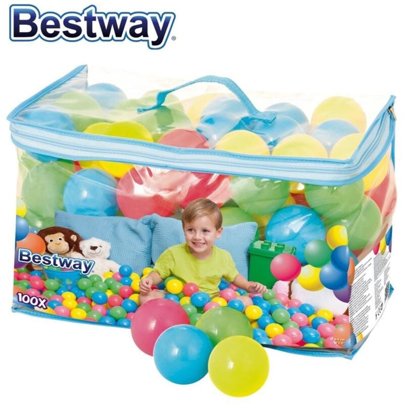 100 Bälle für Spielplatz oder Planschbecken Bestway 52027