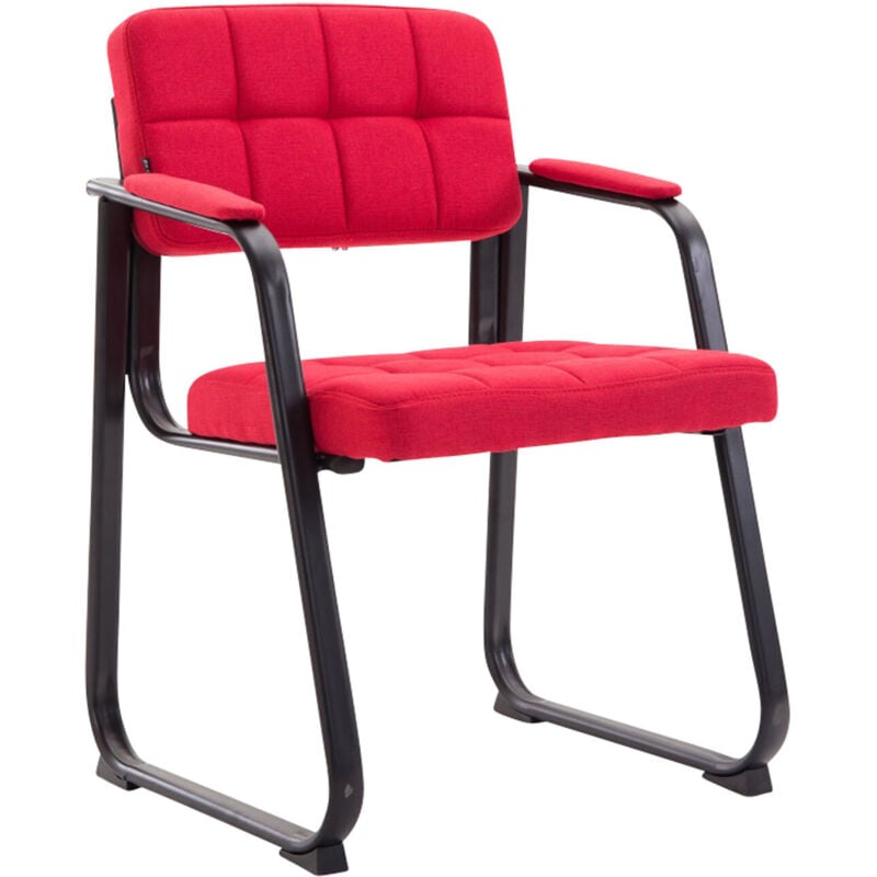 Besucherstuhl Canada B Stoff rot