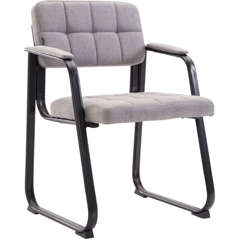 Besucherstuhl Canada B Stoff hellgrau