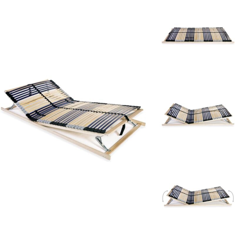 Lattenrost mit 42 Latten 7 Zonen 140x200 cm - Lattenrost - Holzrahmen - Buche - Birke - Lattenrost 140x200