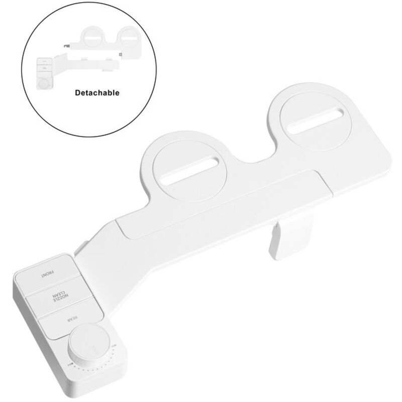 Nicht elektrisches Bidet, Bidet-Toilette, Bidet-Aufsatz mit Doppeldüse, tragbare Toilette mit 3 Reinigungsmodi, passt auch in einige Wohnmobile