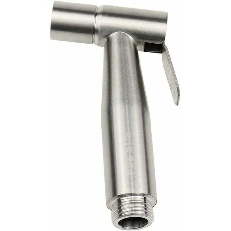 Bidet-Sprüher für die Toilette, Edelstahl-Windel-Sprüher, manuelles Bidet-Sprüher für die persönliche Hygiene, Dusche, Badezimmer, Toilette – Silber