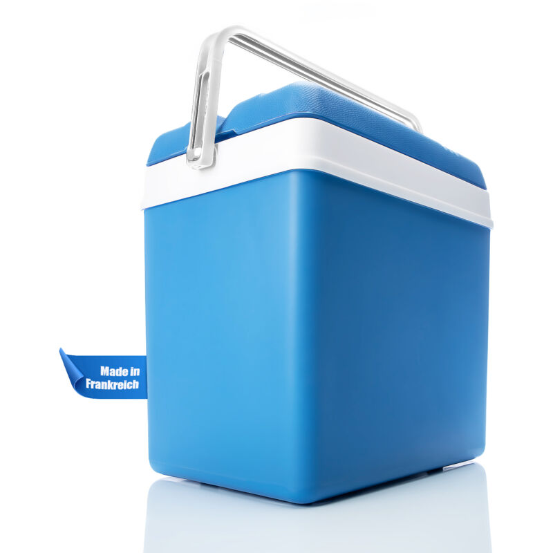 BigDean Kühlbox 24 Liter - Kühlbox ohne Strom bis zu 11 Std. Kühlung - aus Kunststoff - Robuste Cooler Box